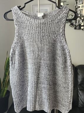 Cupio Gray Marled Knit Tank Top